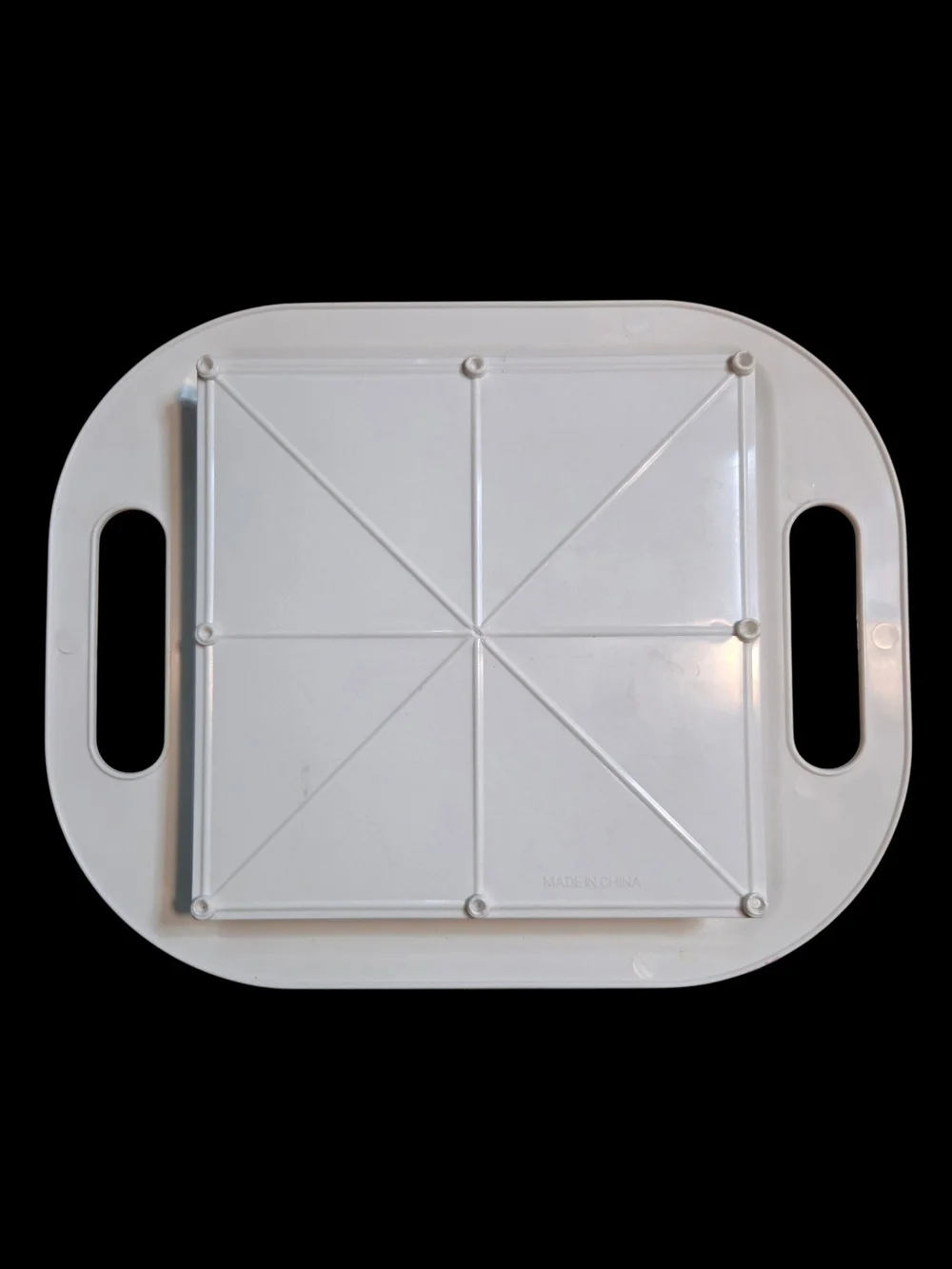 ​Microwaveable Granite Hot Plate Microwave Food Warmer with Handles Kitchen **